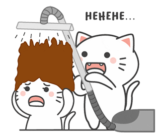 Cute Cat Sticker by KIKI