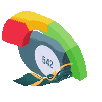 FinanceJar credit score credit repair credit cards credit boost Sticker