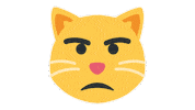 emojivid emoji emojivid smileys poutingcat Sticker