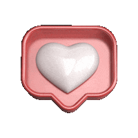 Heart 3D Sticker by HELPNOFEED