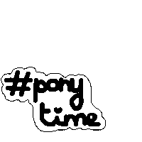 Hashtag Pony Time Sticker