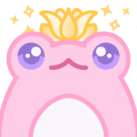 Nicoleskey pink frog wiggle jiggle Sticker