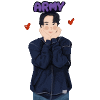 V Jin Sticker by Tizzm