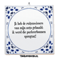 Auto Wijsheid Sticker by Tegelspreuken.nl