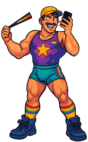 Gay Pride Sticker by SCRUFF