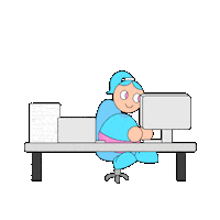 Chill Working Sticker by Fatman