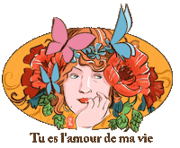 Butterflies Mucha Sticker by Johnram27