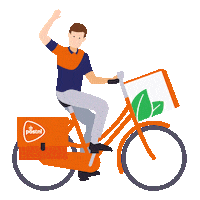 Bestelling Bezorger Sticker by PostNL