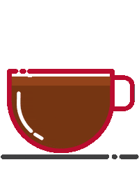 Good Morning Drinking Sticker by Ball State University