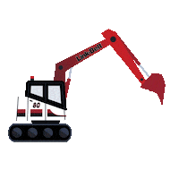 lbxco excavator escavadeira linkbelt link-belt Sticker