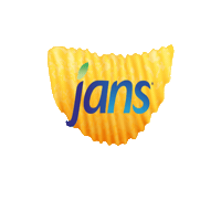 Happy Potato Chips Sticker by Jans Enterprises Corp