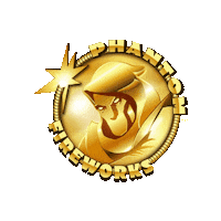 Gold Dragon Sticker by Phantom Fireworks