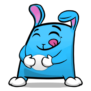 Bunny Buddy Sticker by PeopleFun