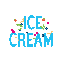 Summer Dessert Sticker by Weckerly's Ice Cream
