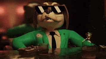 ChesterAbstract dog smoke smoking study GIF