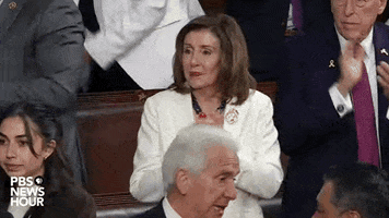 Nancy Pelosi Clapping GIF by PBS NewsHour