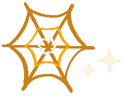 Spider Web Halloween Sticker