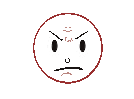Angry On Fire Sticker