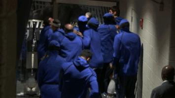 huddle GIF by NBA
