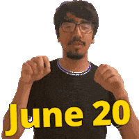 June 20 Sticker