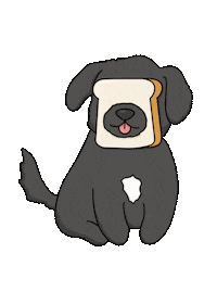 Bearmaggiecoll happy dog puppy dogs Sticker