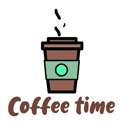 Coffee Time Sticker by Demic