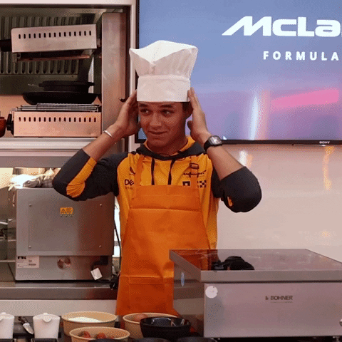 Lando Norris Cooking GIF by McLaren