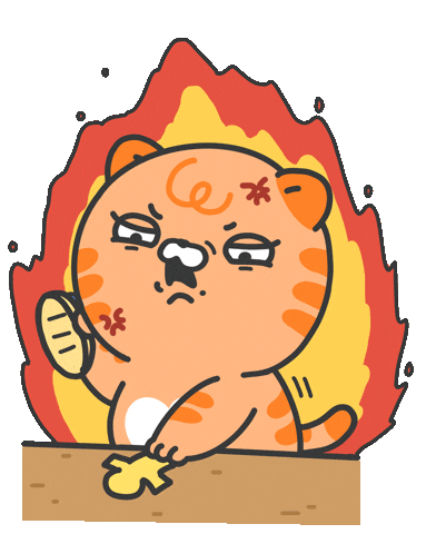 Angry Cat Sticker