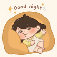Tired Good Night GIF by Cosytales