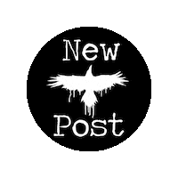 Black And White Logo Sticker by Hydrus Poetry