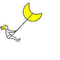 Moon Swing Sticker