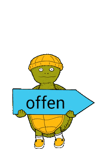 Sign Turtle Sticker by Koralle Bretter