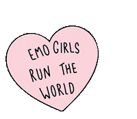 girl Sticker by Emo Nite