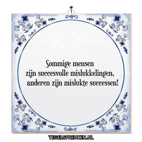 Nl Succes Sticker by Tegelspreuken.nl