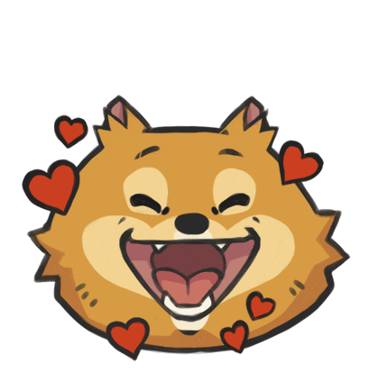 Pom Love Sticker