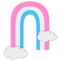 ms_coco_morales rainbow pride hearts cloud Sticker