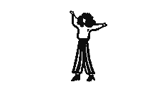 Dearly_Dumas girl fashion celebrate yay Sticker