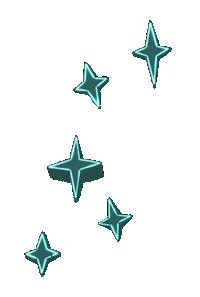 Neon Lights Stars Sticker