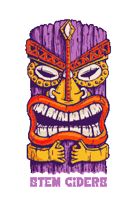 Island Life Face Sticker by Stem Ciders