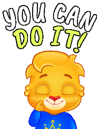 You Can Do It Sticker by Lucas and Friends by RV AppStudios