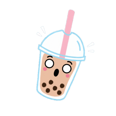 Shocked Bubble Tea Sticker by theweebean