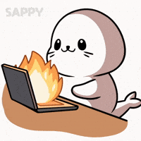 Burning Its Okay GIF by Sappy Seals
