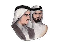 Uae Sheikh Sticker by Brand Dubai