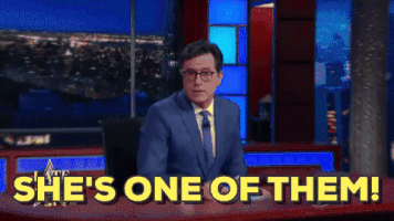 Stephen Colbert Shes One Of Them GIF by The Late Show With Stephen Colbert