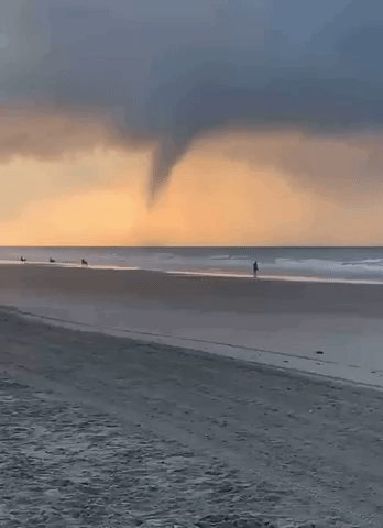 Waterspout Forms Off Myrtle Beach Early on July Fourth