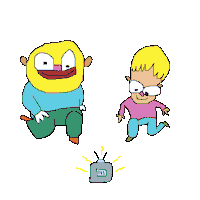 Friends Television Sticker by TRIPLEBUMMER