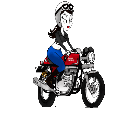 TLKMOTO giphygifmaker motorcycle moto royal Sticker
