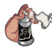 Graffiti Spray Sticker by Cabelin/ Amizade
