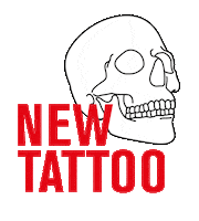 skinstories_de skull tattoo ink new tattoo Sticker