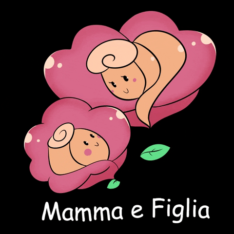 Cecilia_mammaefiglia giphygifmaker amore mamma fiori GIF